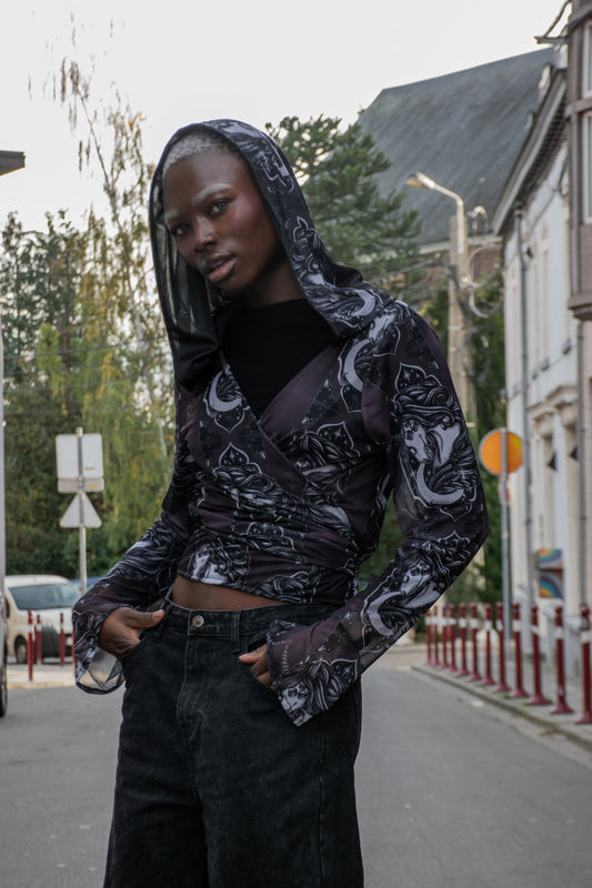 Sweat coupe coeur Neko x Alimac